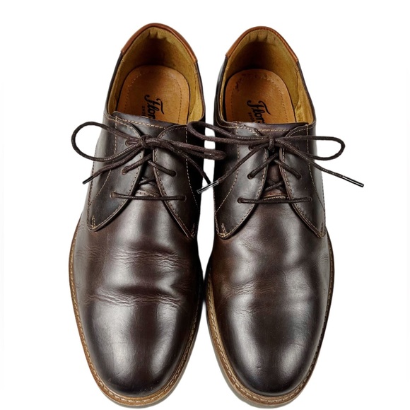 Florsheim Mens Dark Brown Leather Oxfords Size 9M main image 6